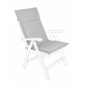 Set 2 perne scaune gradina textil bej 50x120x3 cm