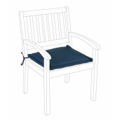 Perna scaun textil albastru 49x52x3 cm