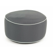 Set 2 tabureti puf gonflabil gri Rihanna 53x23 cm