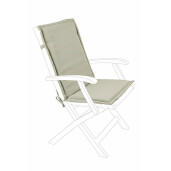 Set 2 perne scaun gradina textil gri Olefin 45x94x3 cm