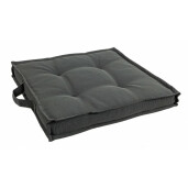 Set 4 perne podea textil gri 40x40x4 cm