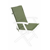 Set 2 perne scaune gradina textil verde Olefin 45x94x3 cm