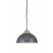 Lustra din otel gri patinat Ileana, 25W, Ø 52 cm x 35 h