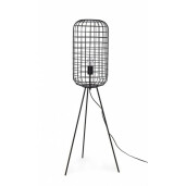 Lampadar metal negru Treppiede 117 cm
