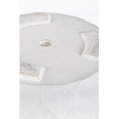 Set 3 ghivece flori fibra sticla alba 30x30x29 cm, 37x37x36 cm, 44x44x43 cm