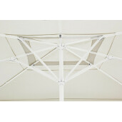 Umbrela gradina alb gri Alghero 400x400x358 cm