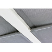 Pavilion gradina aluminiu alb textilen gri Noah 300x360x210 cm
