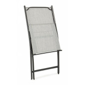 Set 4 scaune gri negru Martinez 46x58x80 cm