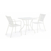 Set 4 scaune albe Kelsie 54x55x89 cm
