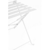 Set mobilier gradina masa 2 scaune fier alb Wissant 41x45x80 cm, 60x71 cm