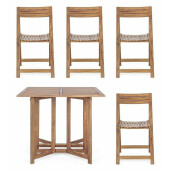 Set mobilier gradina lemn maro Noemi 44x46x77 cm, 90x74 cm
