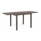 Masa extensibila aluminiu maro Pelagius 83/166x80x75 cm