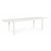 Masa exstensibila aluminiu alb Hilde 300x100x75 cm