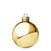 Set 36 globuri sticla aurie Golddy 6 cm