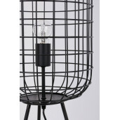 Lampadar metal negru Treppiede 117 cm