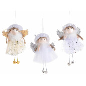 Set 3 ornamente brad Craciun Inger 10x15 cm