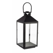 Felinar fier negru Clossy 23.5x22.5x53 cm