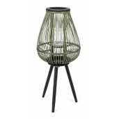 Felinar bambus cu picioare din lemn verde Bamboo Ø 30 cm x 61.5 h