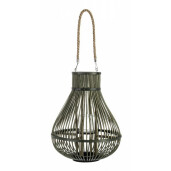 Felinar suspendabil bambus verde Belem Ø 34 cm x 41 h