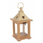 Felinar maro auriu Beatific 13x13x26 cm