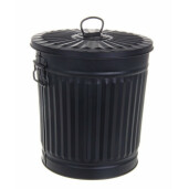 Cos gunoi zinc negru London 29.5x25x31 cm