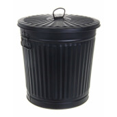 Cos gunoi zinc negru London 36x30x37 cm