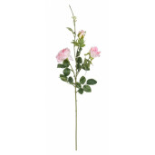 Set 12 Trandafiri artificiali roz verzi 90 cm