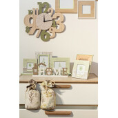 Rama foto de masa lemn natur verde Life 18.5x1.3x23.5 cm