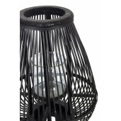 Felinar bambus negru 34x78 cm