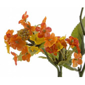 Set 3 flori artificiale portocalii Lantana 66 cm