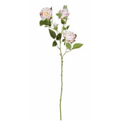 Set 12 Trandafiri artificiali alb roz 72 cm