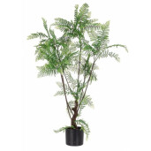 Planta artificiala exotica in ghiveci cu 75 frunze Fern 108 h