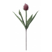 Set 12 flori artificiale verde roz 30x89 cm