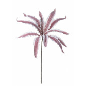 Set 12 flori artificiale roz alb 40x98 cm