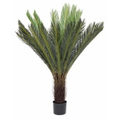 Palmier artificial Cycas cu 28 frunze in ghiveci 120 h