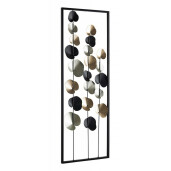 Decoratiune perete metal Kairos 30x4x84 cm