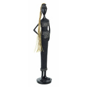 Figurina Femeie polirasina neagra 11x8x42.5 cm