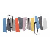 Set 2 decoratiuni perete fier Mondrian 80.5x4x35 cm