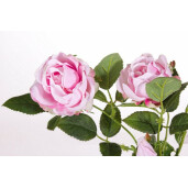 Set 12 Trandafiri artificiali roz intens 72 cm