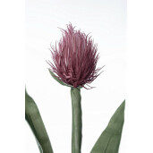 Set 12 flori artificiale verde roz 30x89 cm