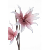 Set 12 flori artificiale alb roz 22x113 cm