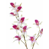 Set 12 Orhidea artificiala roz 92 cm