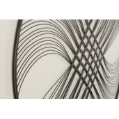 Decoratiune din metal negru pentru perete Zaira Ø 90 cm x 1.8 cm