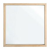 Oglinda decorativa perete rama lemn natur Tiziano 52x5x52 cm