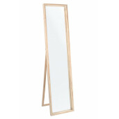 Oglinda decorativa podea rama lemn natur Tiziano 40x170 cm