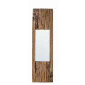 Oglinda de perete cu rama din lemn maro Rafter 25x4x90 cm