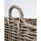 Set 3 cosuri depozitare rattan maro Narra 31x31x28 cm, 38x38x31 cm, 48x48x35 cm