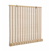 Jaluzea tip rulou din bambus natur Tolosa 120 cm x 260 h