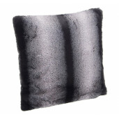 Set 4 perne decorative poliester negru gri Abbey 45x45 cm