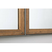 Oglinda perete otel lemn maro Border 92.5x2x52.5 cm